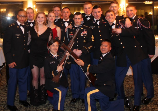 ROTC Pershing Rifles at the formal