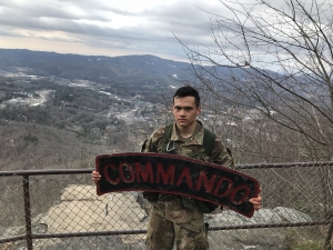 Cadet Dominguez with Tab on Howard Knob