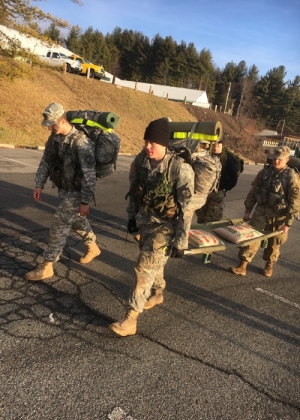 cadets participating in the commando qualification course